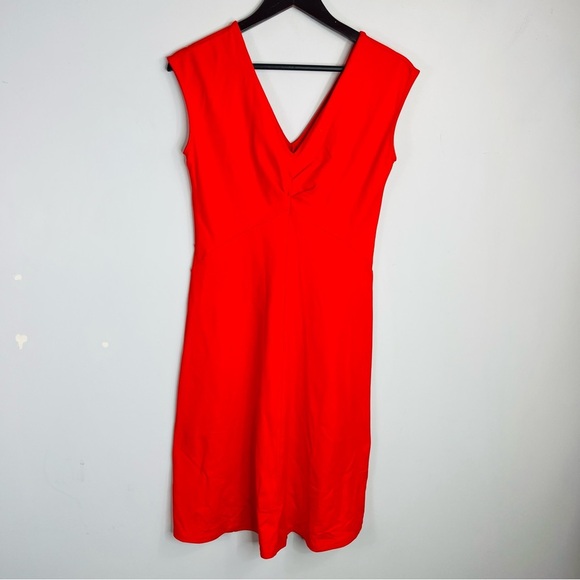 Patagonia Dresses & Skirts - Patagonia Size Small Red V-neck Ruched Jersey Stretch A-line Dress AD10